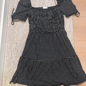 NWOT Black and White Polka Dot Dress